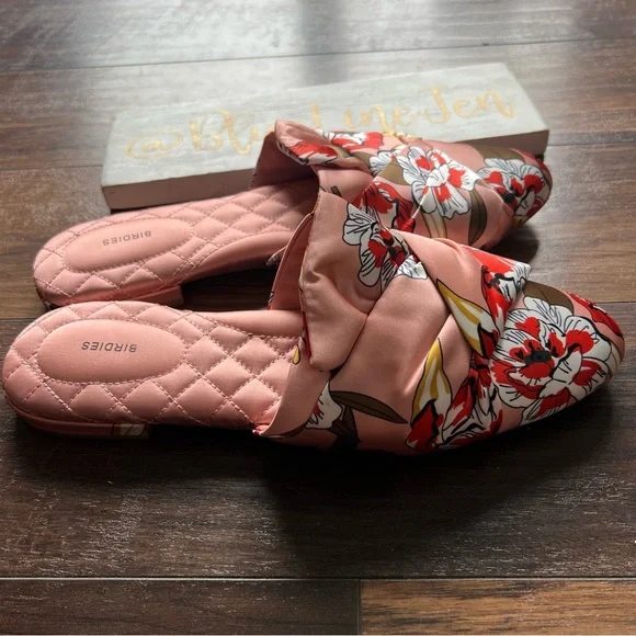 Birdies Songbird Peach Floral Mules NWOT - Picture 4 of 4